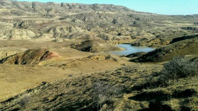 Aussicht auf das faszinierende Udabnogebirge, Kaukasus
