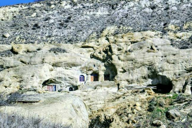 Hoehlenklostr Dodo, südgeorgien, Grenze zu Aserbaischan