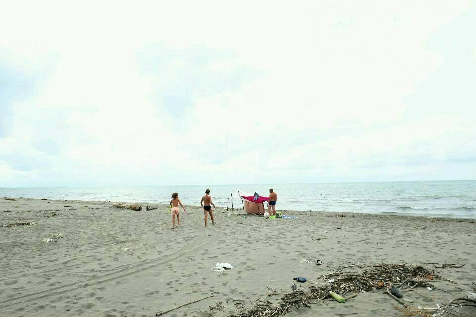 Strandhütte in der Nähe von Khobi, Mingrelien