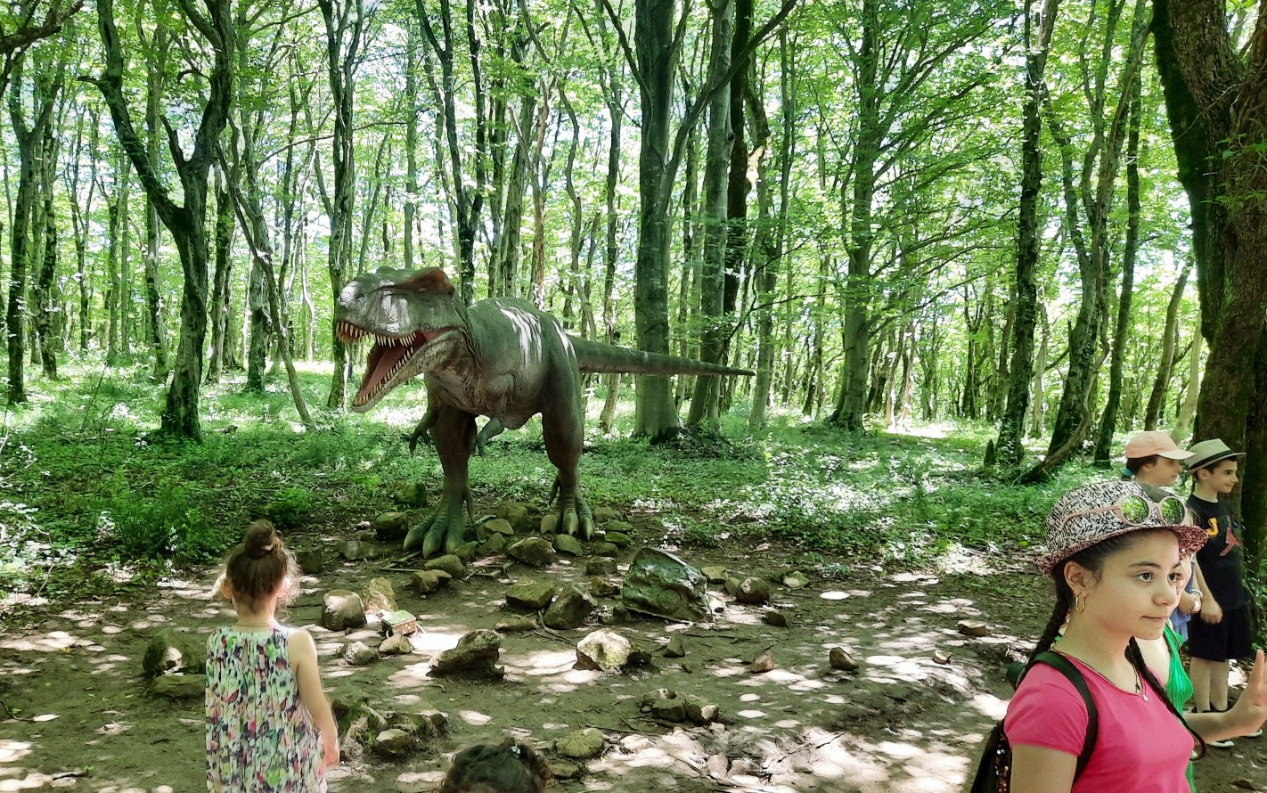 Viele Schulklassen besuchen den Naturpark Sataplia bei Kutaisi